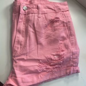 Pink shorts